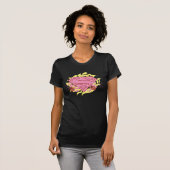 スーパーガールピンクの花 Tシャツ (正面フル)
