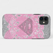 スーパーガールピンクウィングデザイン Case-Mate iPhoneケース (裏面(横))