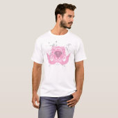 スーパーガールピンクウィングデザイン Tシャツ (正面フル)