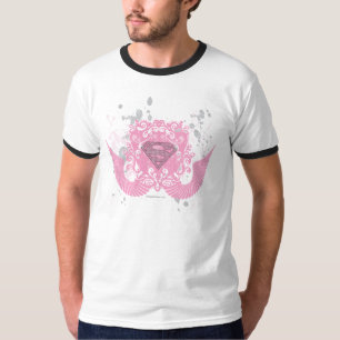 スーパーガールピンクウィングドデザイン Tシャツ