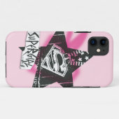 スーパーガールピンクスプレー絵を描ススター Case-Mate iPhoneケース (裏面(横))