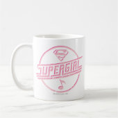 スーパーガールピンク音楽ノート コーヒーマグカップ (左)