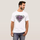 スーパーガールピンロゴ Tシャツ (正面フル)