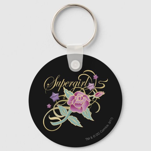 スーパーガールファンシーバラ キーホルダー (正面)