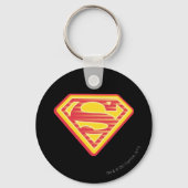 スーパーガールファーアウトロゴ キーホルダー (正面)