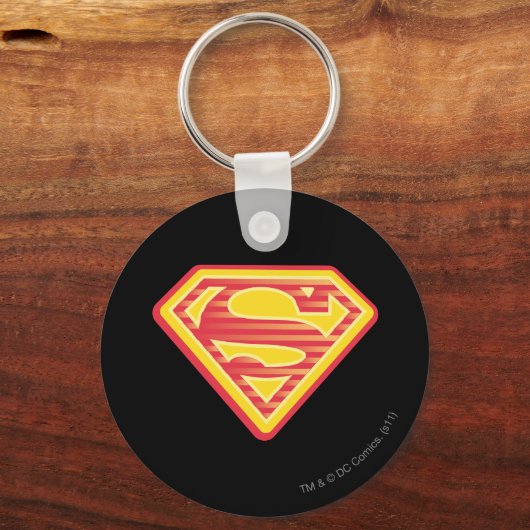 スーパーガールファーアウトロゴ キーホルダー (正面)