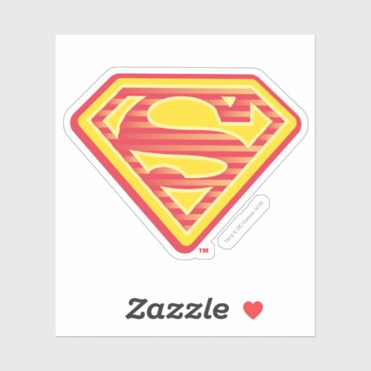 スーパーガールファーアウトロゴ シール (シート)