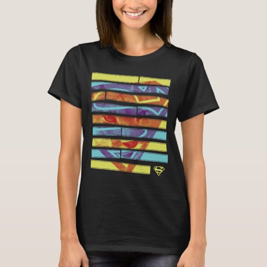 スーパーガールフィルムストリップ Tシャツ (正面)