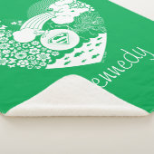 スーパーガールフローラ平和ハートグラフィック シェルパブランケット (3/4)