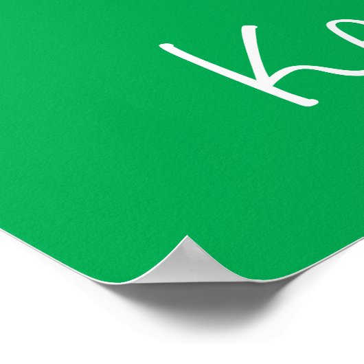 スーパーガールフローラ平和ハートグラフィック ポスター (角)