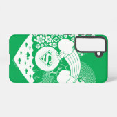 スーパーガールフローラ平和ハートグラフィック SAMSUNG GALAXYケース (裏面横)