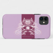 スーパーガールフローリッシュデザイン Case-Mate iPhoneケース (裏面(横))