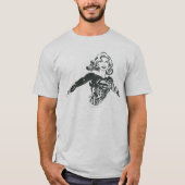 スーパーガールブラックアンドホワイトスケッチ1 Tシャツ (正面)