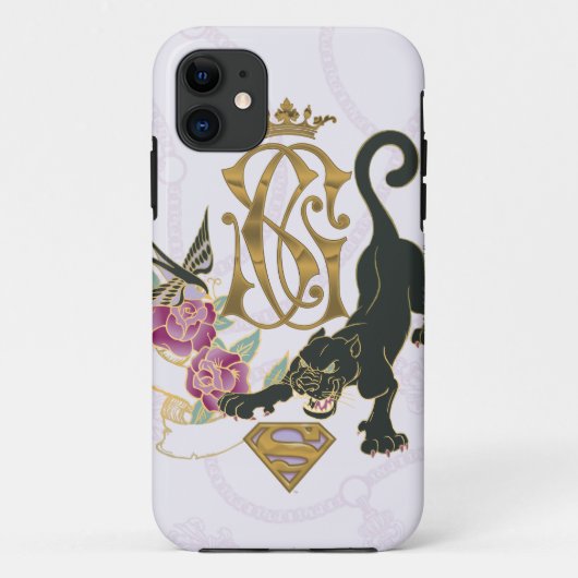 スーパーガールブラックパンサー Case-Mate iPhoneケース (裏面)