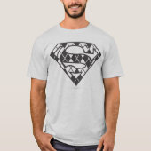 スーパーガールブラックロアーガイルゴ Tシャツ (正面)