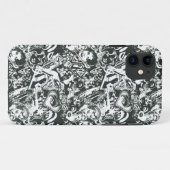 スーパーガールブラック&ホワイトコラージュ Case-Mate iPhoneケース (裏面(横))