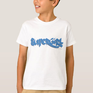 スーパーガールブルーロゴ Tシャツ