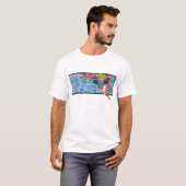 スーパーガールヘッドショット Tシャツ (正面フル)