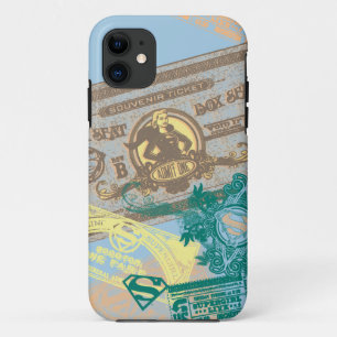 スーパーガールボックスシートブルー iPhone 11 ケース