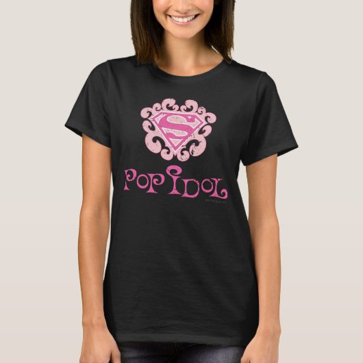 スーパーガールポップ・アートのアイドル Tシャツ (正面)