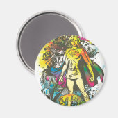 スーパーガールポーズザルクス マグネット (正面/裏面)