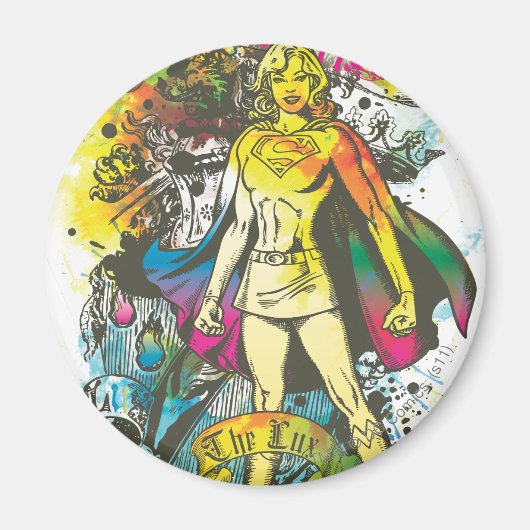 スーパーガールポーズザルクス マグネット (正面)