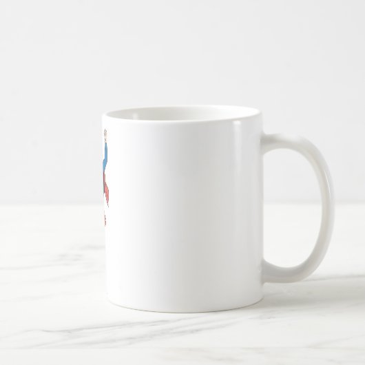 スーパーガールポーズ4 コーヒーマグカップ (右)