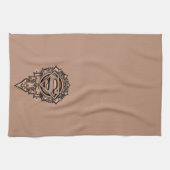 スーパーガールマンダラグラフィック キッチンタオル (横)