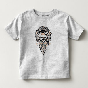 スーパーガールマンダラグラフィック トドラーTシャツ