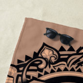 スーパーガールマンダラグラフィック ビーチタオル (インサイチュ)