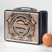 スーパーガールマンダラグラフィック メタルランチボックス (インサイチュ)