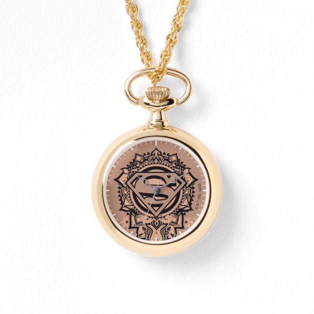 スーパーガールマンダラグラフィック 腕時計 (正面)