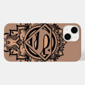 スーパーガールマンダラグラフィック Case-Mate iPhoneケース (裏面 (横))