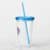 スーパーガールメトロポリススポーツ陸上競技グラフィック アクリルタンブラー (左)