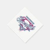 スーパーガールメトロポリススポーツ陸上競技グラフィック スタンダードカクテルナプキン (角)