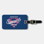 スーパーガールメトロポリススポーツ陸上競技グラフィック ラゲッジタグ (正面横)