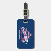 スーパーガールメトロポリススポーツ陸上競技グラフィック ラゲッジタグ (正面縦)