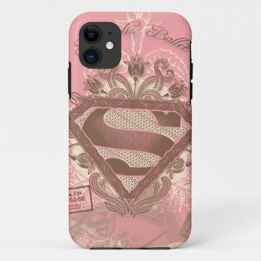スーパーガールメトロポリスバレエピンク Case-Mate iPhoneケース (裏面)