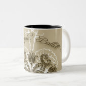 スーパーガールメトロポリスバレエブラウン ツートーンマグカップ (正面右)