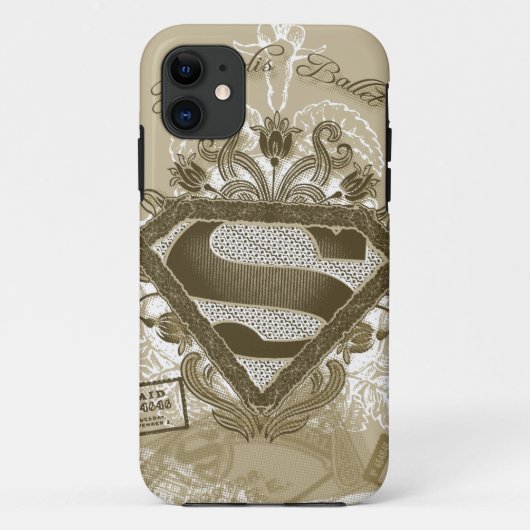 スーパーガールメトロポリスバレエブラウン Case-Mate iPhoneケース (裏面)