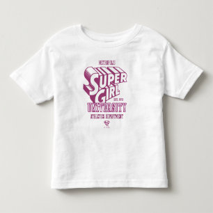 スーパーガールメトロポリス大学陸上競技部 トドラーTシャツ