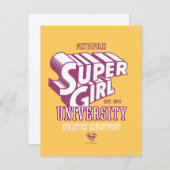 スーパーガールメトロポリス大学陸上競技部 ノートカード (正面/裏面)