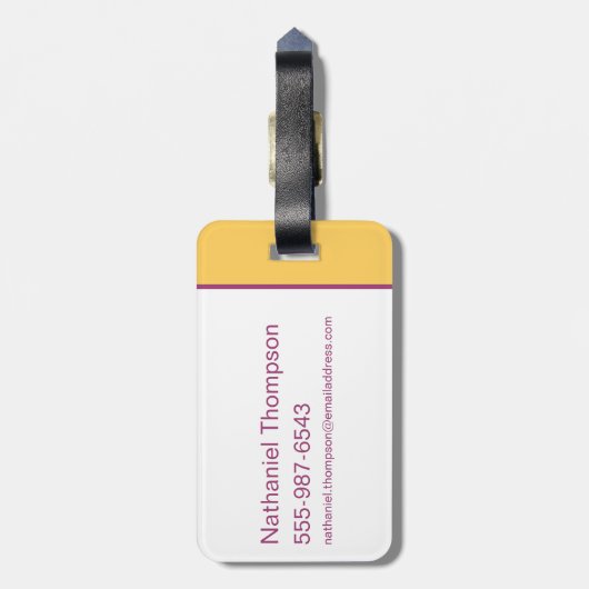 スーパーガールメトロポリス大学陸上競技部 ラゲッジタグ (裏面縦)