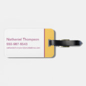 スーパーガールメトロポリス大学陸上競技部 ラゲッジタグ (裏面横)