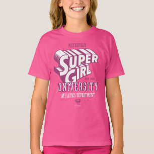 スーパーガールメトロポリス大学陸上競技部 Tシャツ