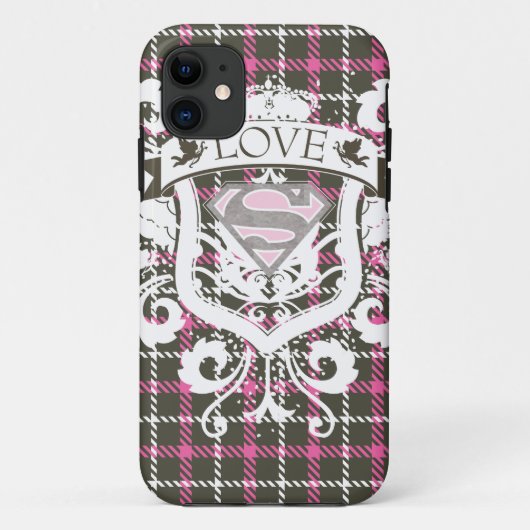 スーパーガールラブクレスト Case-Mate iPhoneケース (裏面)
