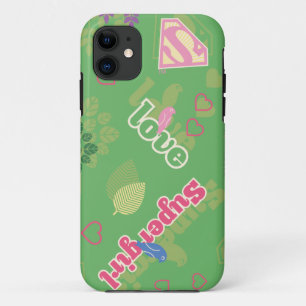 スーパーガールラブパターン iPhone 11 ケース