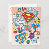 スーパーガールラブ ポストカード (正面/裏面)