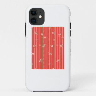 スーパーガールリーフパターンレッド iPhone 11 ケース