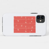 スーパーガールリーフパターンレッド Case-Mate iPhoneケース (裏面(横))